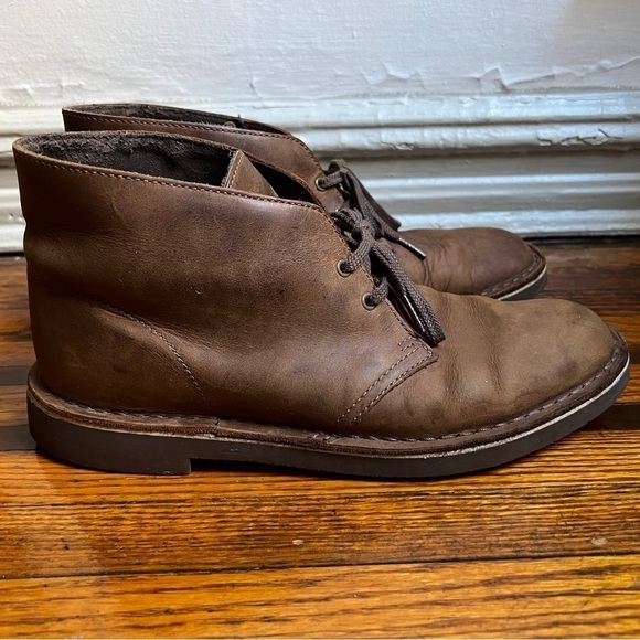 Clarks Bushacre 2 Beeswax Leather Desert Chukka Boot Brown size 9 - Picture 9 of 9